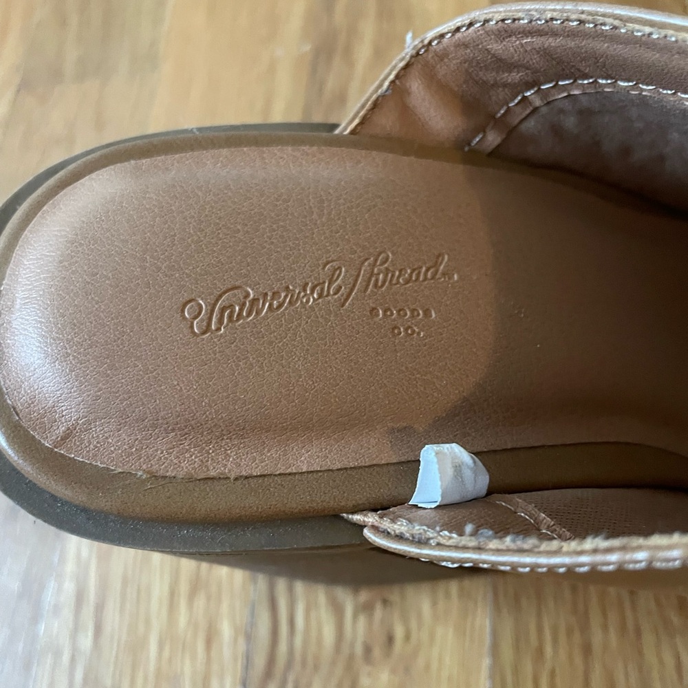 Universal Thread Tan Platform Mules size 7 - image 5